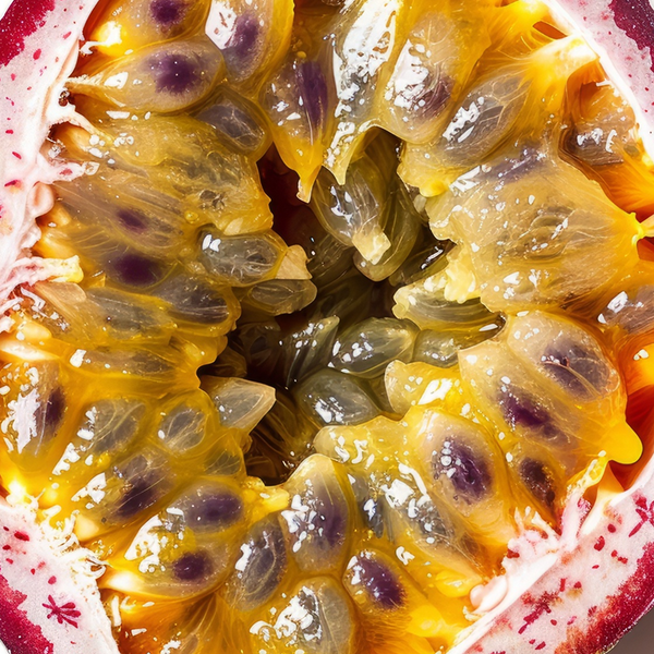 Morceaux de fruit de la passion